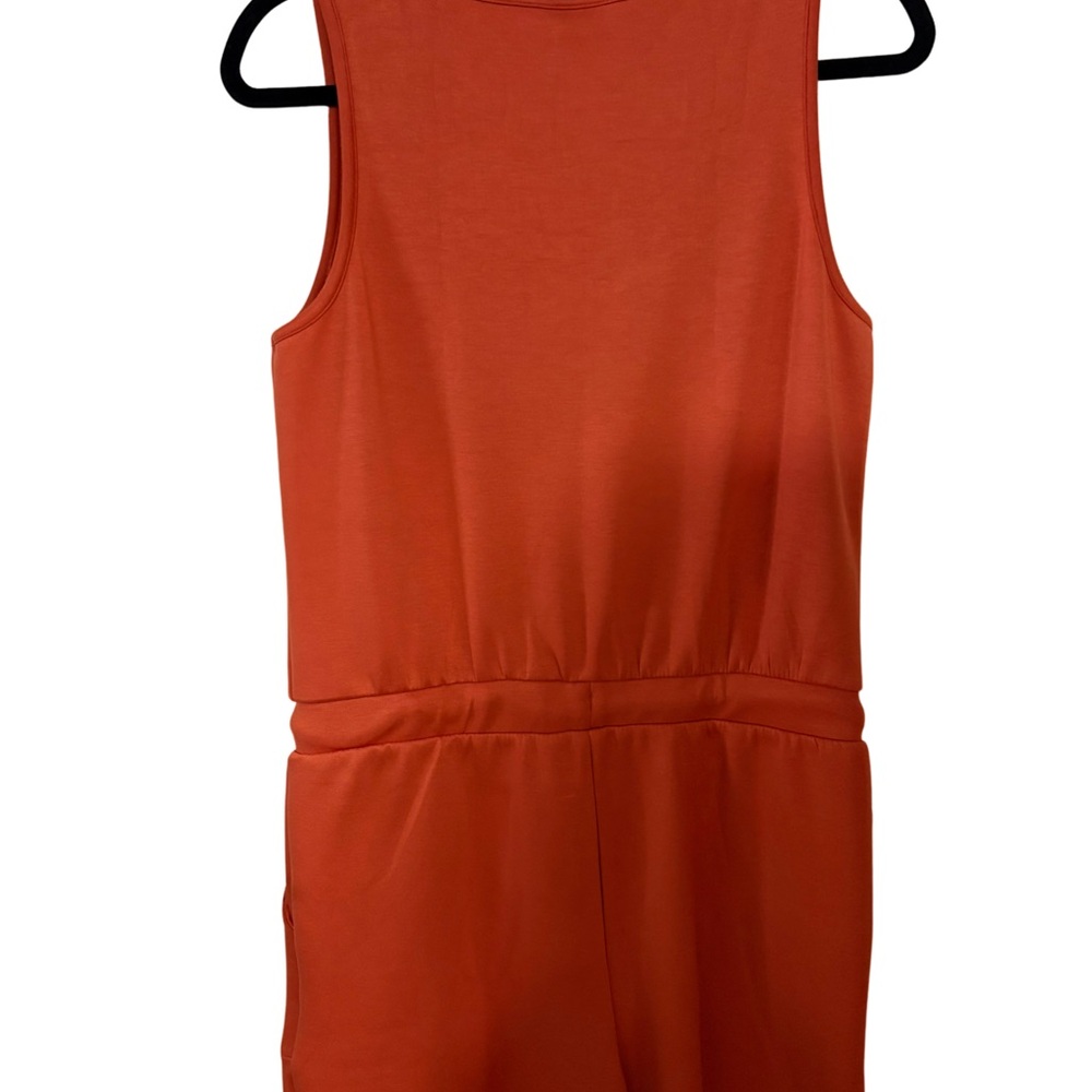 Woman’s Serra  Orange Sleeveless Jumpsuit - Picture 4 of 4